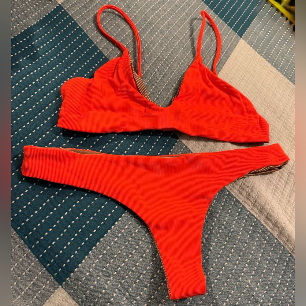 Acacia Swimwear Bold Red/Orange Bikini